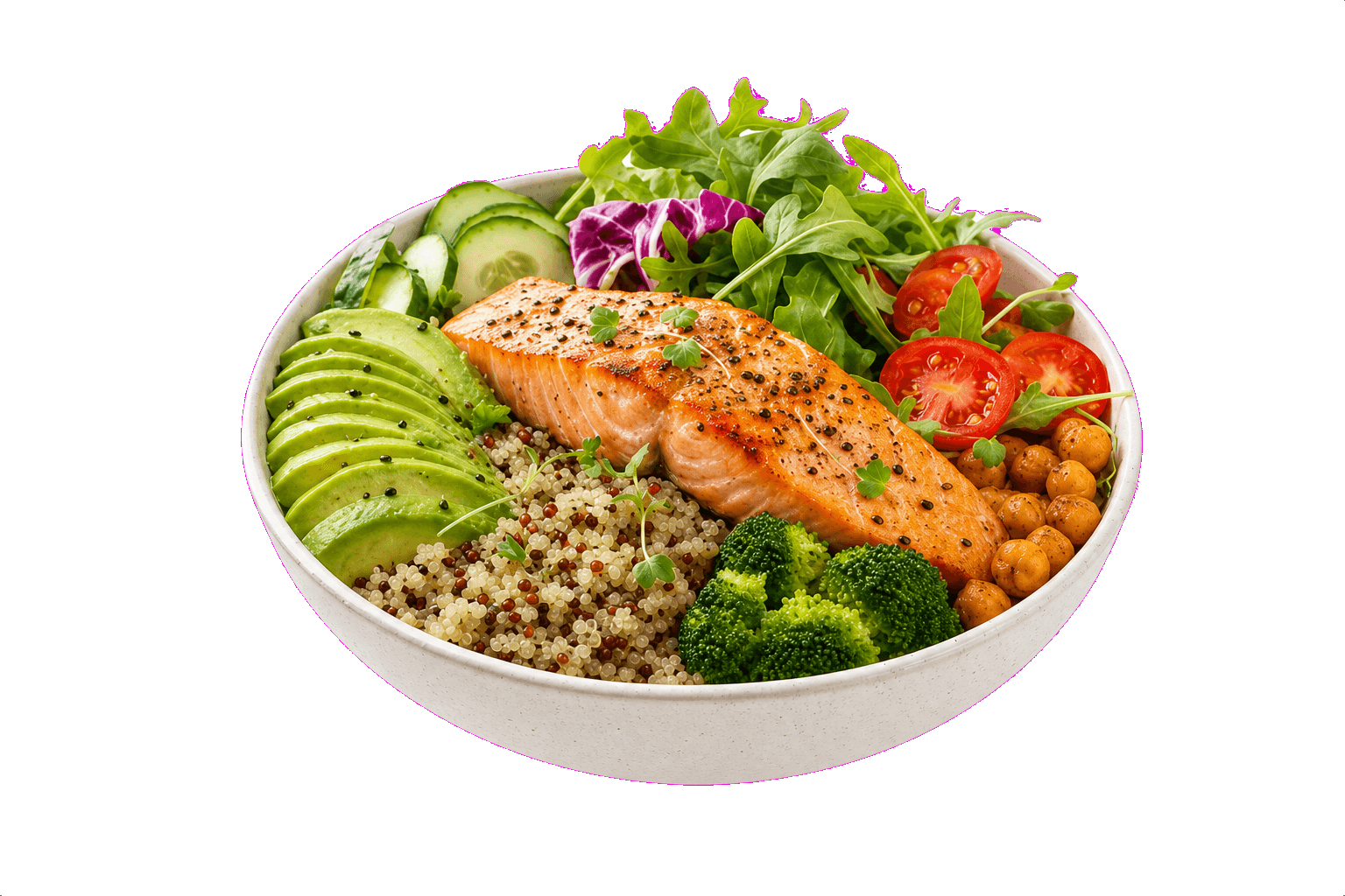 PortionIQ scanning a salmon meal for nutrition estimates